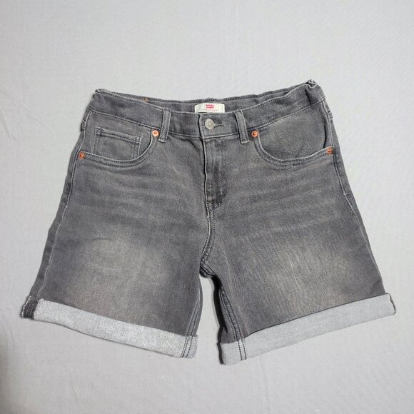 Levi's jean shorts women's size 16 grey classic - Picture 1 of 11